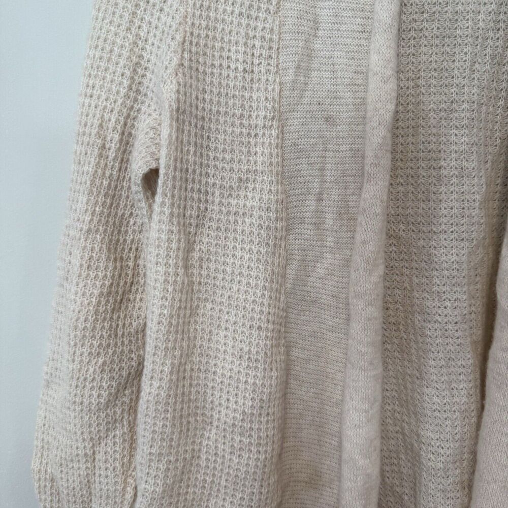 Bloomingdales Aqua Drape Open Front 100% Cashmere Cardigan Sweater XS $198 1637 - Picture 3 of 6